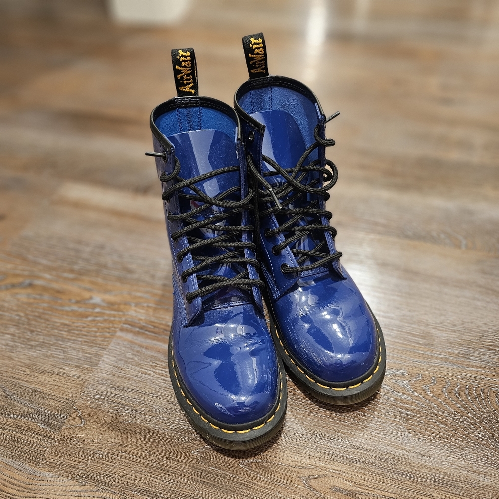 BLUE DOC MARTENS